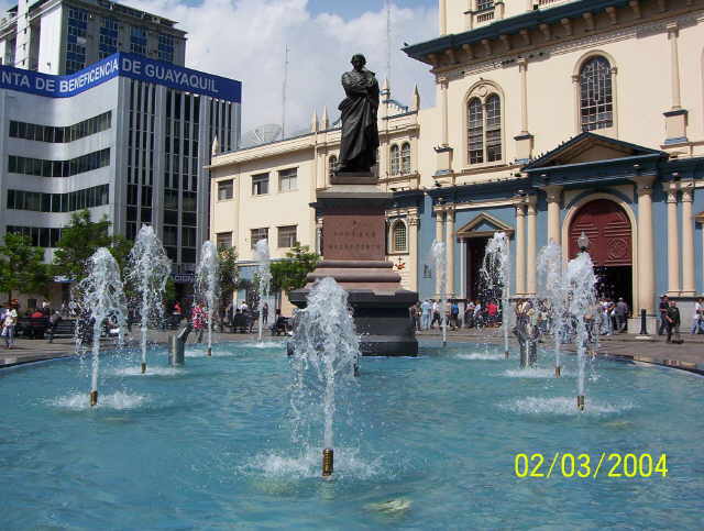 Эквадор, Гуякиль, фонтан в центре города